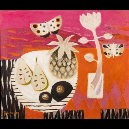 Mary Fedden [1915 2012] The Red Table, Signed And Dated 1987 Bottom Left